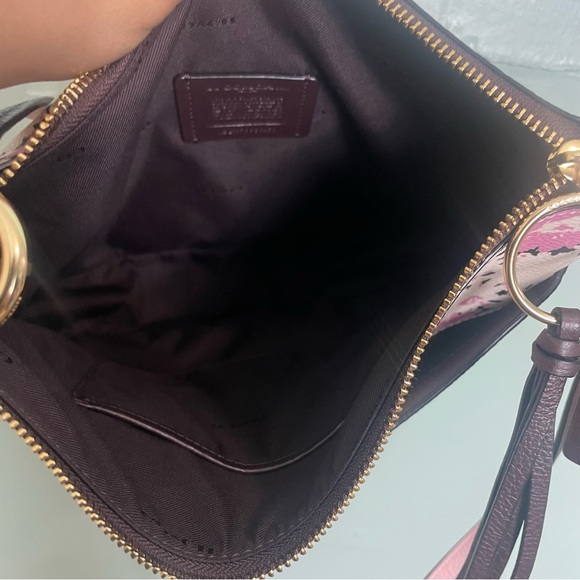 Coach Daisy Print Chaise 61 Crossbody Floral Pink White Purple L1979 89471 - Picture 10 of 14